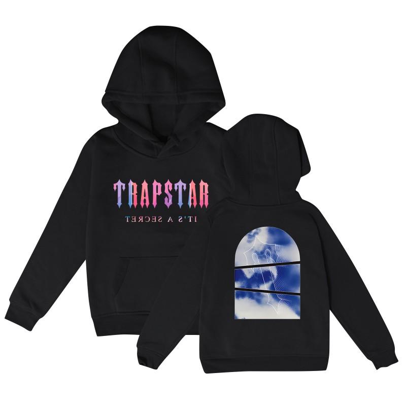 Unisex Letter Print Hooded Sweatshirt Loose Fit Long Sleeve Casual Pullover Winter