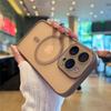 For iPhone 16 Pro Max Luxury Lens Glass Magsafe Magnetic Phone Case For iPhone 13 14 15 Plus Matte Translucent Protective Cover