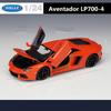 WELLY 1/24 Lamborghini Aventador LP700-4 Sportwagen-Modell aus Metallguss, Rennwagen-Modell, Simulationsspielzeug für Kinder, Geschenk