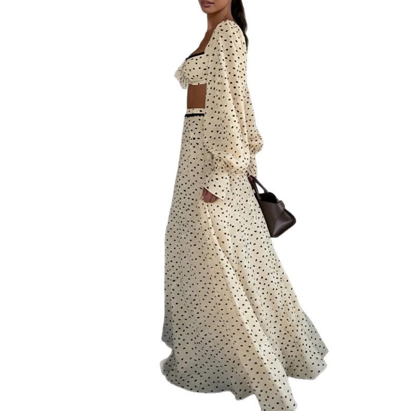Women's clothing, new summer models, sexy polka dot suspender skirts, fashionable and casual suits.