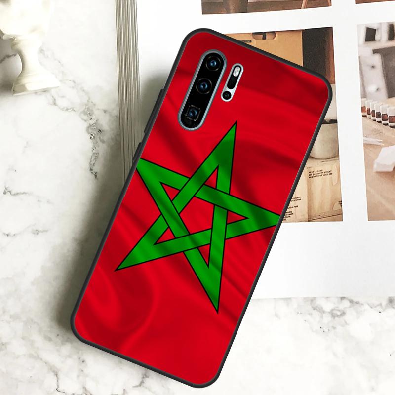 Morocco Moroccan Flag For Huawei Nova 5T 9 10 SE 7i 8i 11i 12i Y60 Y61 Y70 Y72 Y73 Y90 Y91 P20 P40 P30 Lite Case