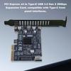 PCIE To Type-E Expansion Card ASM3242 Chip Front Panel Adapter Expansion Card Riser Converter for Desktop PC Front Panel TYPE C