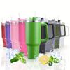 40oz Stainless Steel Insulated Water Bottle With Handle Drinking Cups Keeps Cold Tumbler With Lid Straw Mug for Summer Outdoor