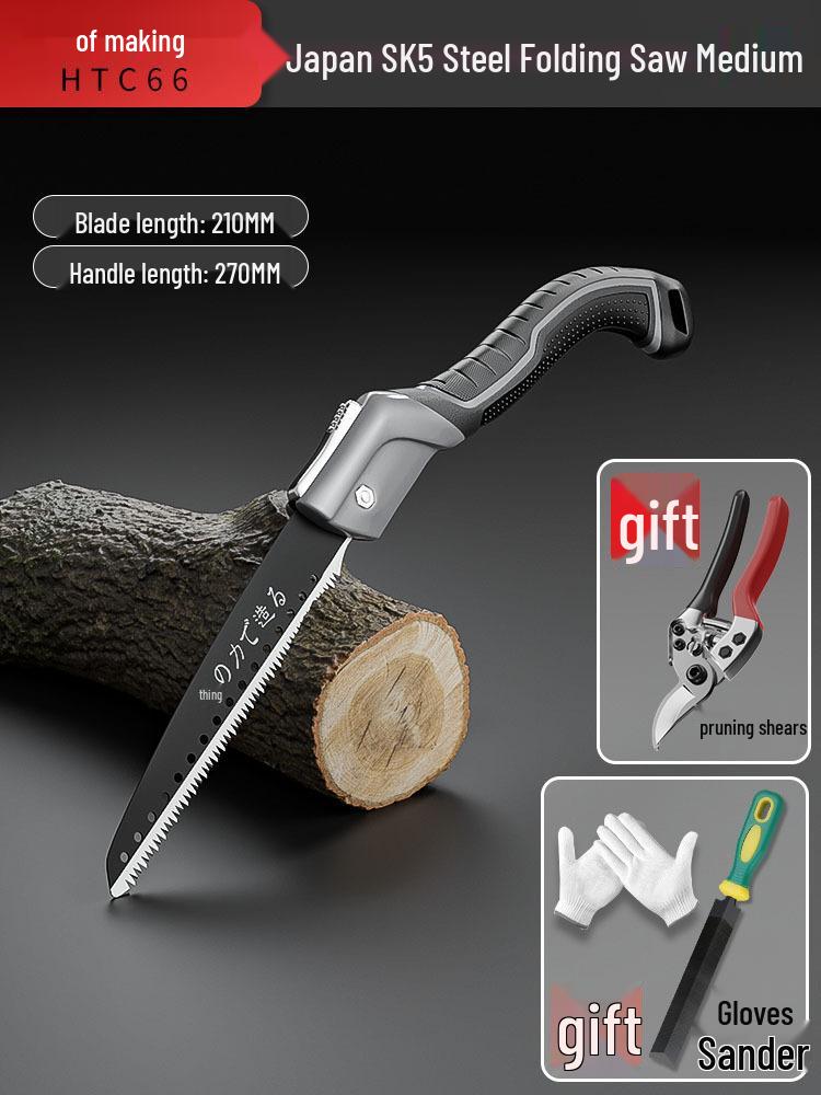 Japanese Folding Hand Saw: Fast Felling Tree Saw for Manual Wood Cutting