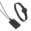 Gold Silver Heart Lock Bracelets Stainless Steel Key Pendant Necklace  Women Men