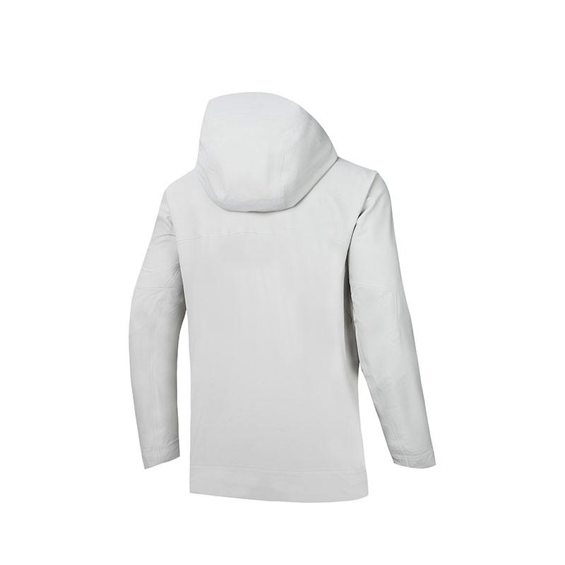 Anta Water Shell Jacket Earth Shell 2.0 Hard Shell Waterproof Outdoor Hooded Jacket Men Jacket Wood-Color 952437607-7