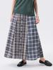Beams Boy Madras Check Crazy Skirt, Women's, Gray, One Size, 13270114803