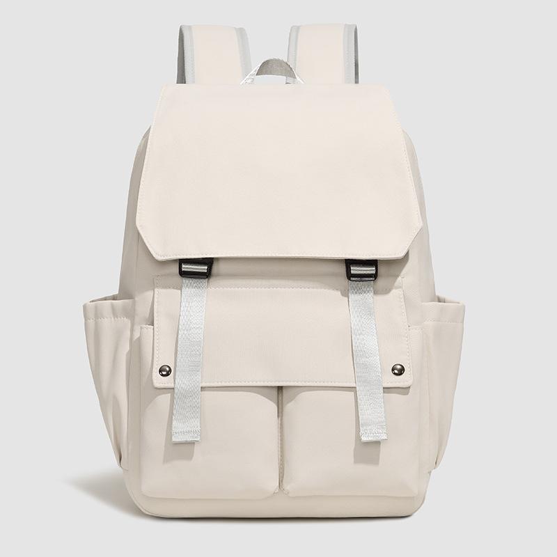 Schoolbag Minimalist Flip Tooling Style Couple Leisure Travel Backpack Japan and Korea College Style College Student Class Backpack