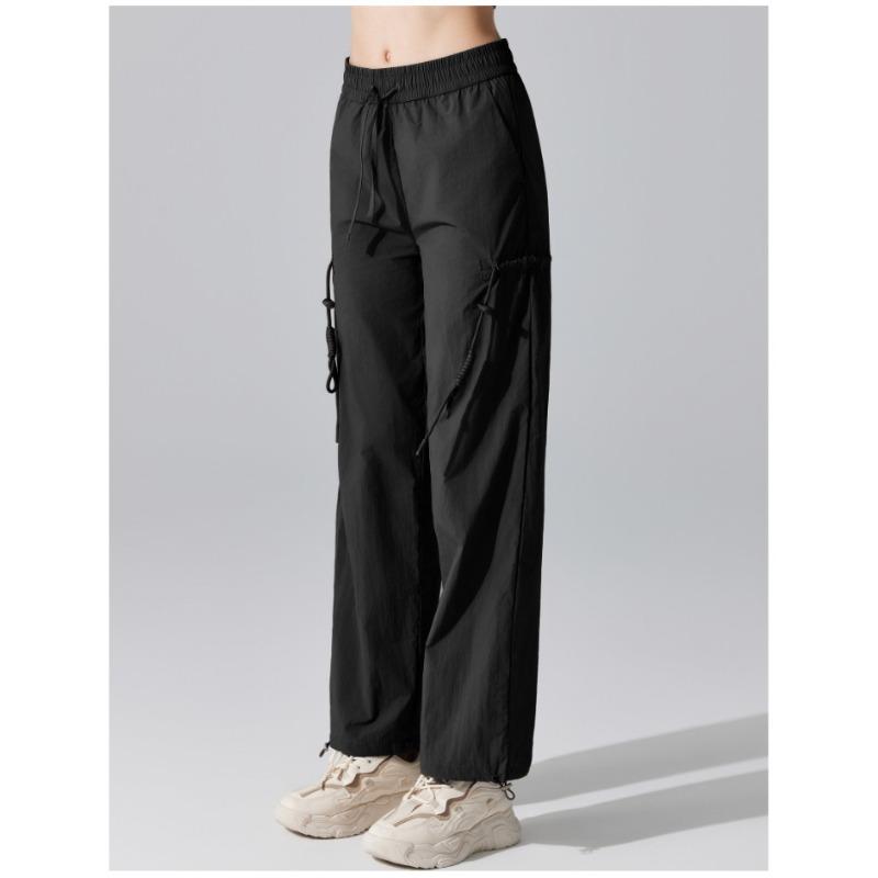 Women's High Waisted Wide Leg Windproof Yoga Track Pants