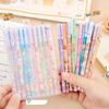 10 PCS Cartoon Capybara 10 Colors-Ink Pen 0.38mm  Neon Glitter Markers Drawing Card Back School Handmade Doodle Drawing Taking Notes In Class