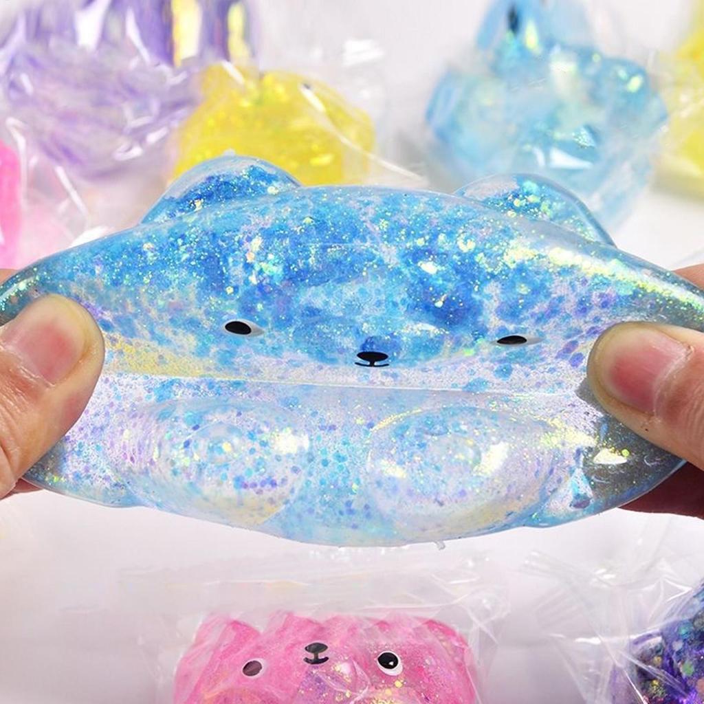 Cartoon Bear Squeeze Toys TPR Animal Fidget Toy Sensory Toy Creative 3D Animal Pinch Decompressions Toy Party Festival Gift