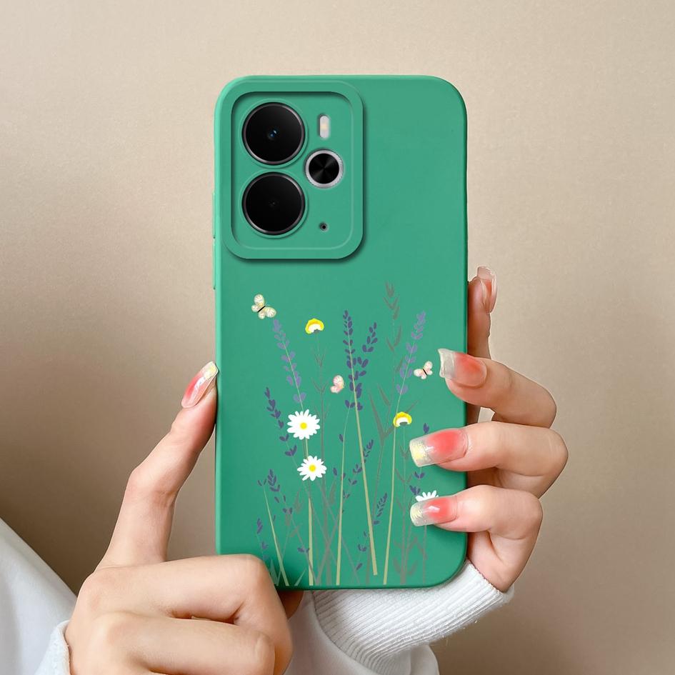 Pouzdro pro Oppo Realme Narzo 10 30 60 P3 C75x A5 Pro 14 14T 14X Luxusní pouzdra na telefon s květinovým potiskem Vysoce kvalitní nárazuvzdorný silikonový kryt pro Oppo