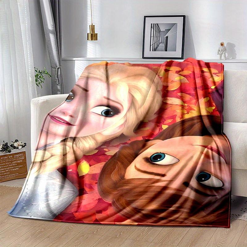 1pc Disney Frozen Elsa & Anna Selfie Throw Blanket Perfect for Home Decor, Couch Cover, Outdoor, Gift Idea, Soft Blanket for Bed, Living Room, Travel