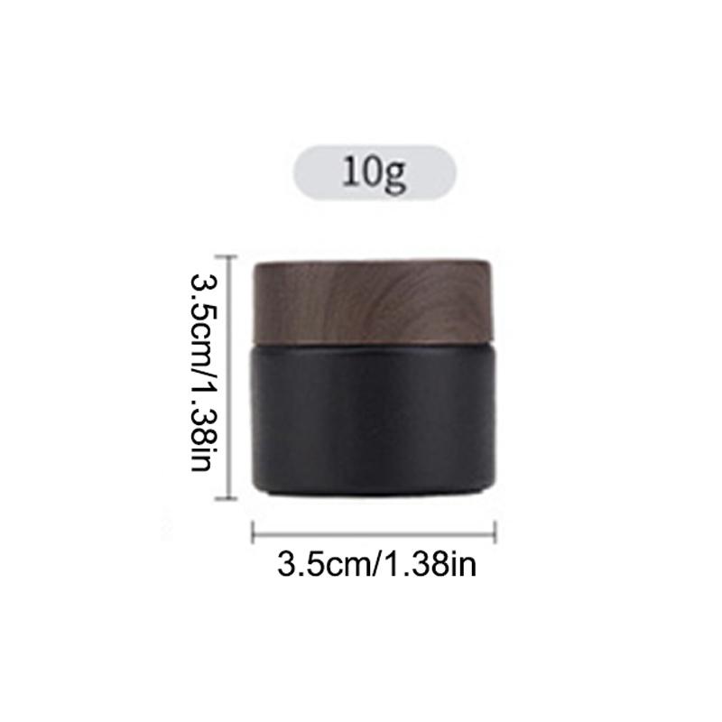 Plastikdeckel Leere Gläser Schwarzes Glas Cremetiegel Kosmetikbehälter 10/30/60g Glasflasche Make-up-Behälter Reise-Kosmetikgläser