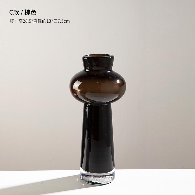 

Скандинавский Домашний Декор Тяжелая Стеклянная Ваза Украшение для Гостиной Цветочные Композиции Настольная Гидропонная Ваза