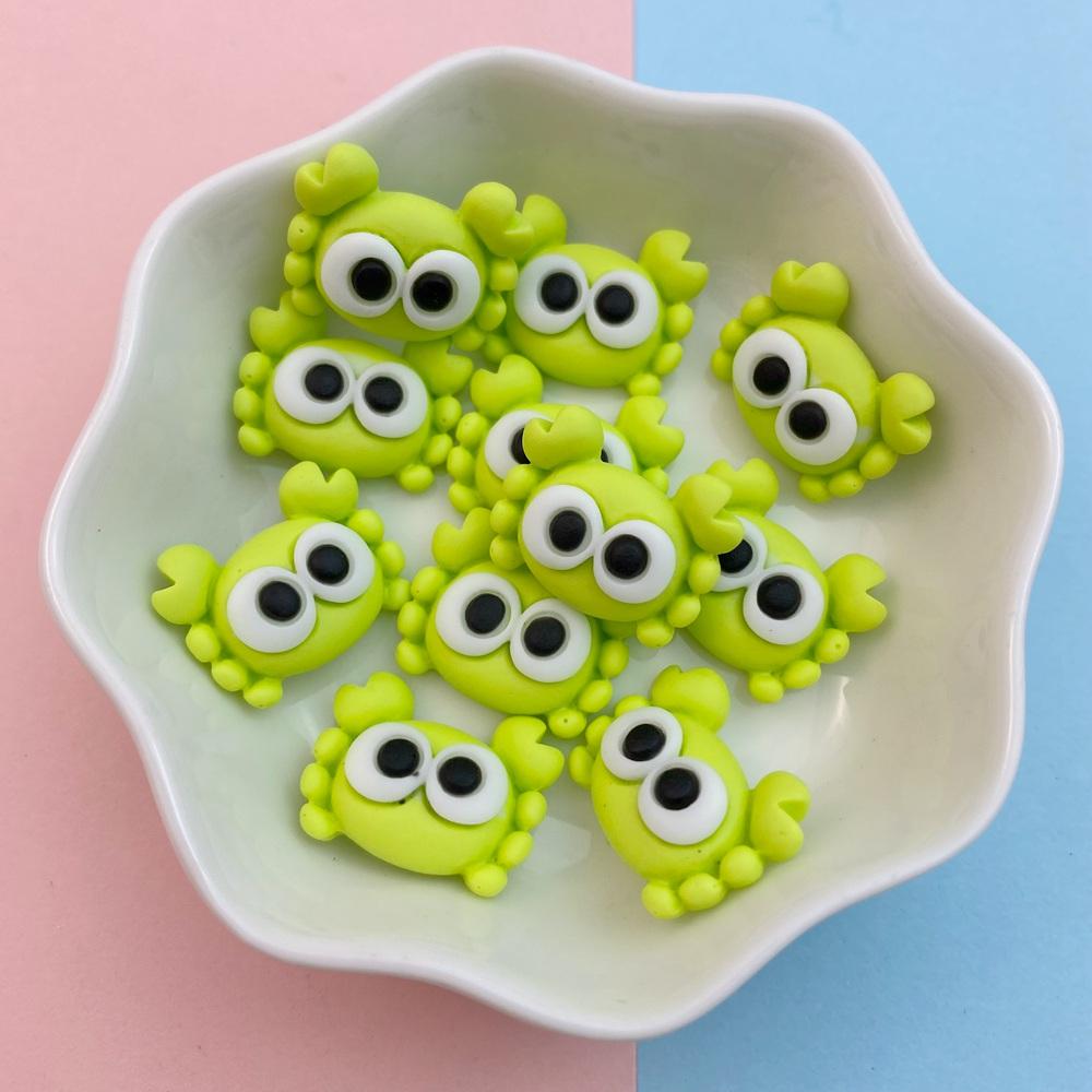 20Pcs New Cute Resin Crab, Lobster, Fish Ocean Series Flat Back Parts Embellishments For Hair Bows Accessories