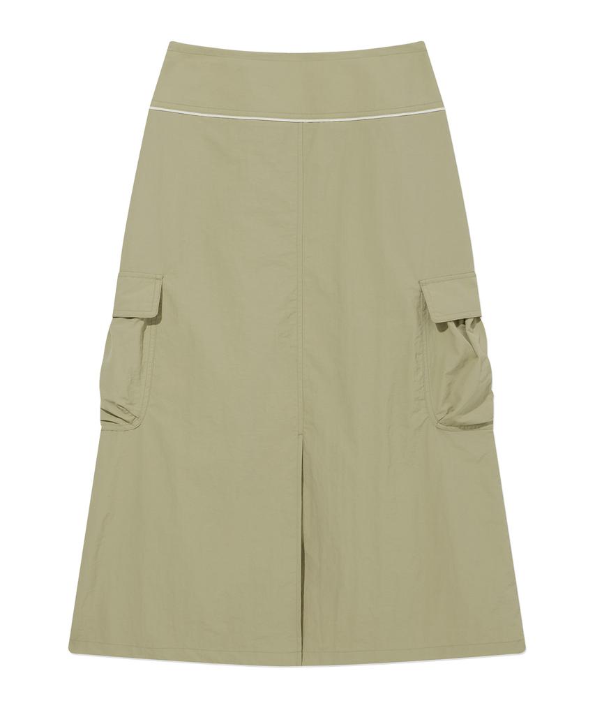Covernat Woman String Cargo Skirt Light Khaki