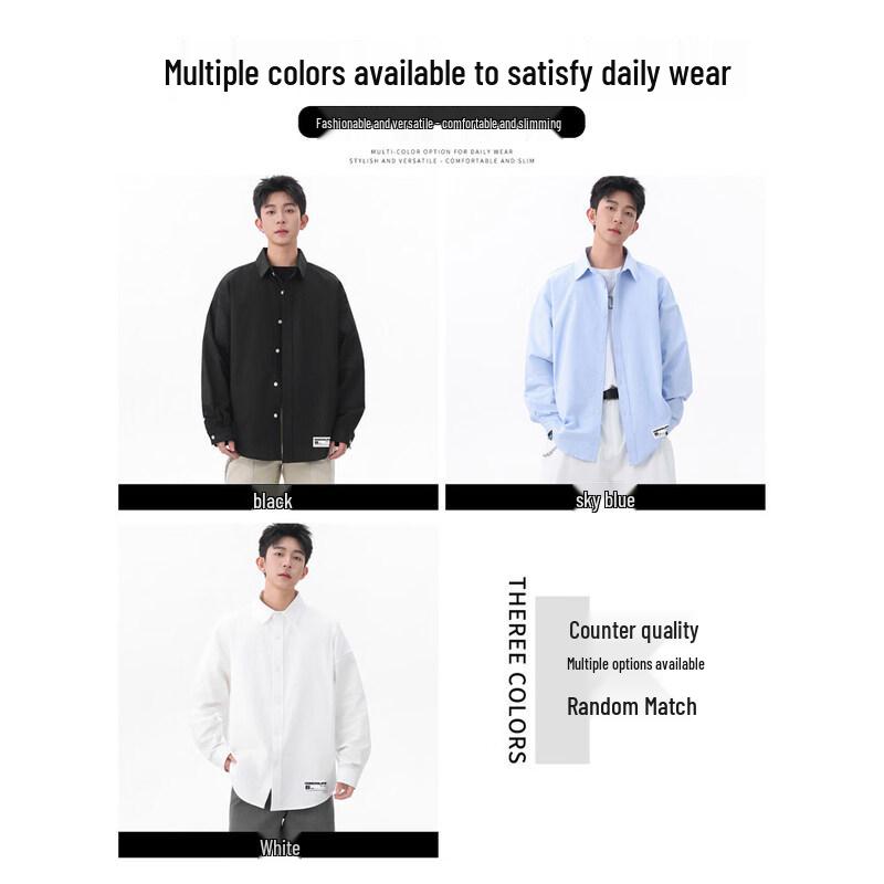 CHOCOOLATEit Men's American Style Loose Fit Shirt Jacket