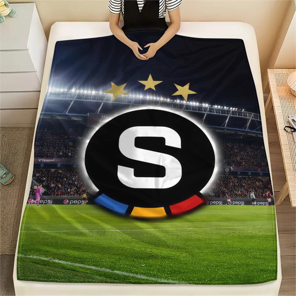 AC Sparta Praha logo  FlAannel Blanket, High quality Comfortable for All Seasons, Home Decor, Warmth and Comfort