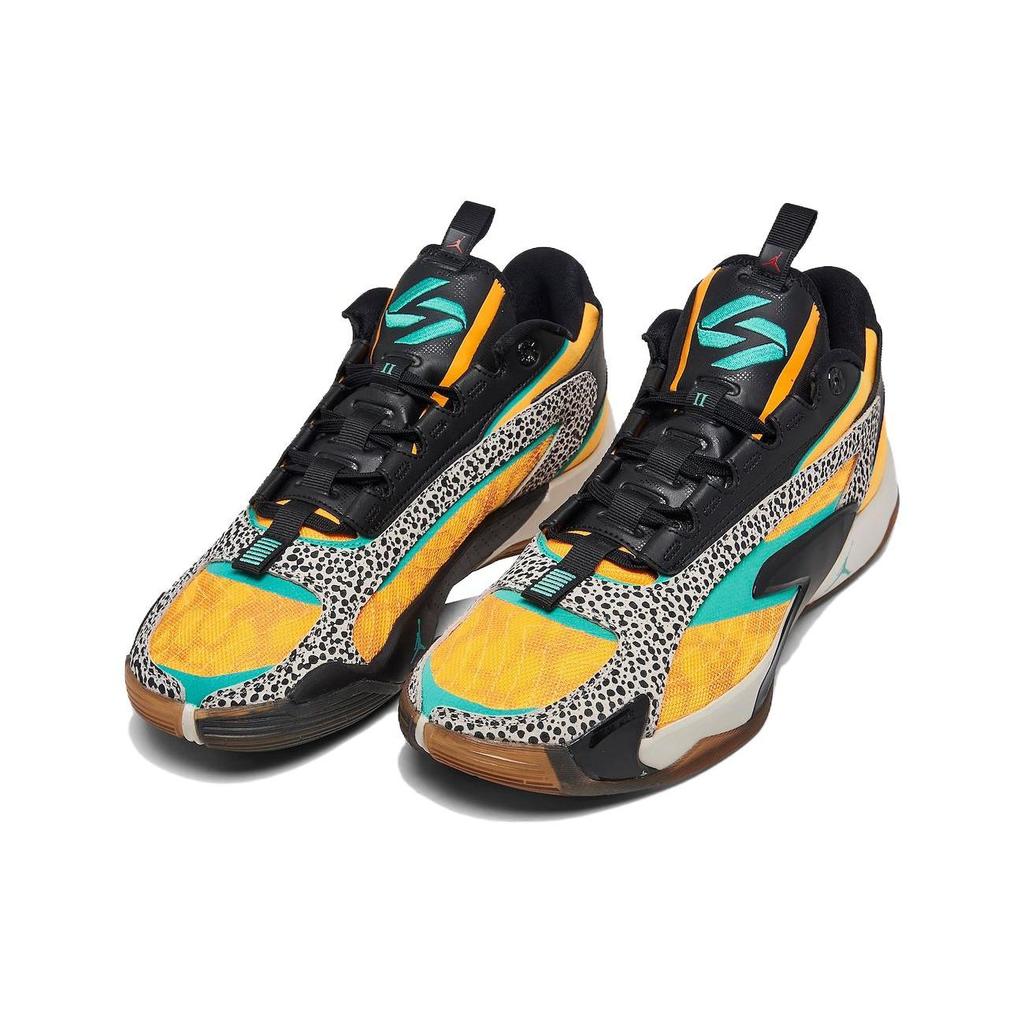 Air Jordan Luka 2 The Pitch Men Sneakers Orange Laser-Orange Hyper-Jade FQ9044-800