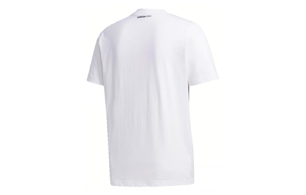 adidas Neo T Shirts Men's White Crew Neck Moderate Straight Fit GJ8773