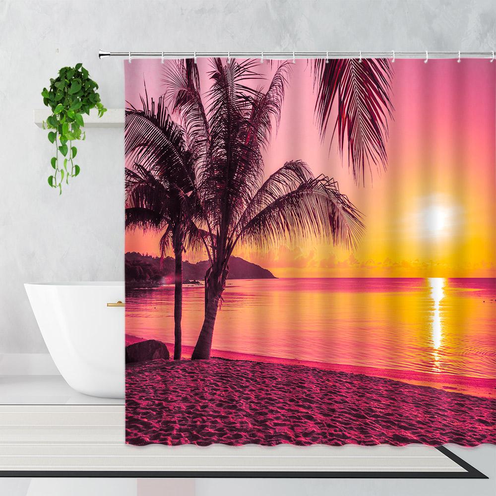 

Zen Bamboo Forest Shower Curtain Summer Forest Jungle Waterfall Rock Nature Scenery Bath Curtains Set Green Landscape Bathroom W60H190(CM)-1 Pcs