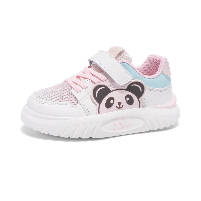 Summer Hollow Single Net Children's Breathable Girls Board Shoes 2025 New Pink Board Shoes Girls Cute Casual Shoes