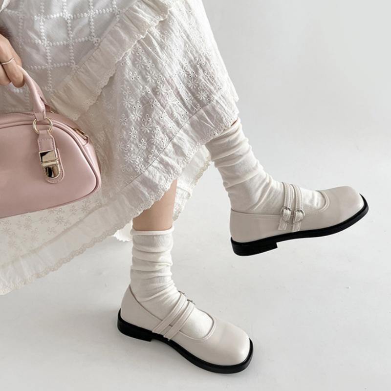 Fashion Mary Jane 2025 Summer Fashion Square Toe Women's Shoes Japanese Style Trend Lolita Low Heels Ladies Pumps Zapatos De Mujer