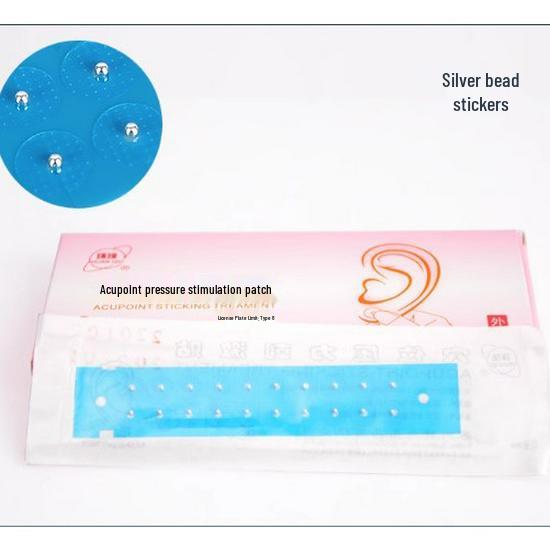 Global Brand Magnetic Ear Acupoint Stimulation Patch with Gold & Silver Beads