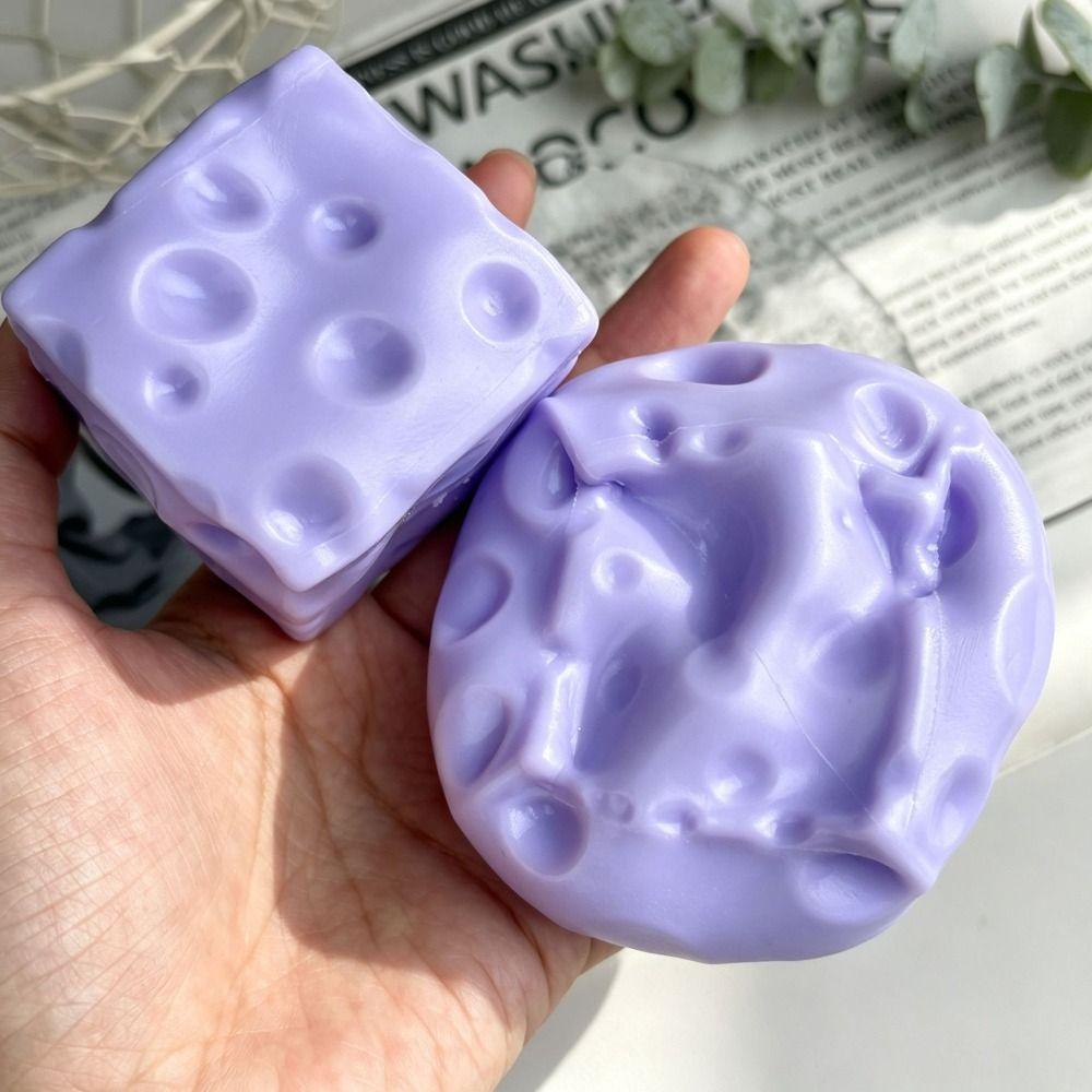 Super Soft Cheese Squishy Toy 5cm Cheese Slow Rebound Toy Cheese Squeezed Toy for Kids Adults