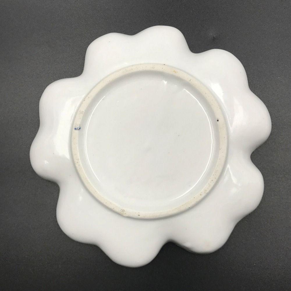 Ceramic Paint Palette Tray 6/7 Grid Mixing Colour Tray Porcelain Palette  Watercolor Dish