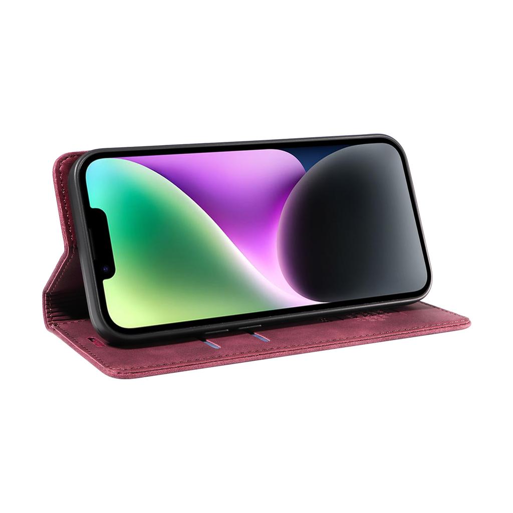 For iPhone 17 Pro Case BETOPNICE Magnetic Closure RFID Blocking Wallet Stand Leather Phone Cover