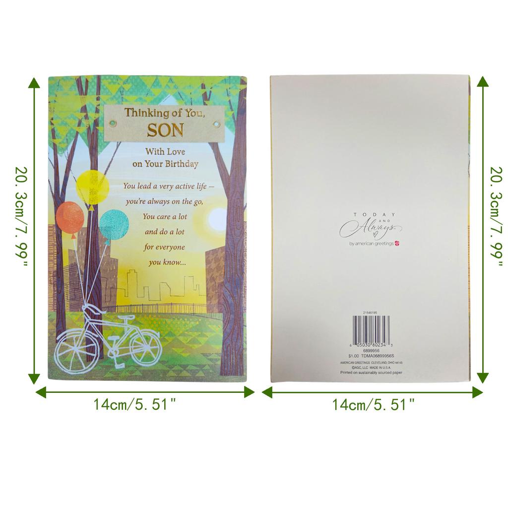 Foreign Trade Export Greeting Card European And American Simple Design Waterproof And Non-Halo Ink Support Logo Size 27.4 * 21Cm