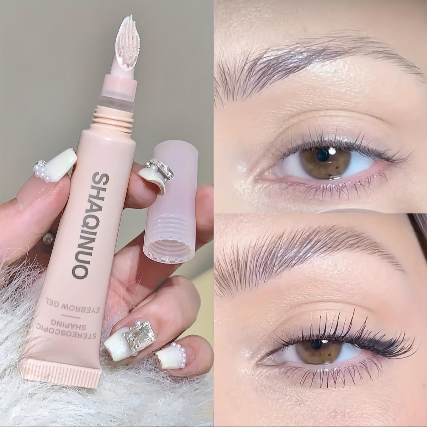 Stereoscopic Styling Eyebrow Gel, Distinct Eyebrows, 3D Shaping Cream, Wild Eyebrow Makeup Gel Styling Soap, Long Lasting Waterproof and Sweat Proof