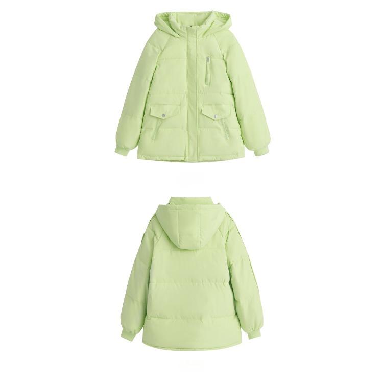 Casual and Warm Women's Down Cotton Jacket Winter Bread Coat for Korean Students