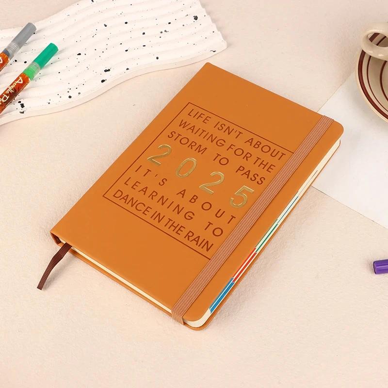 2025 One Day One Page Tagesplaner 12 Monate A5 Agenda Notizbuch Wöchentlicher Zeitmanagementplan Tagebuch Notizblock