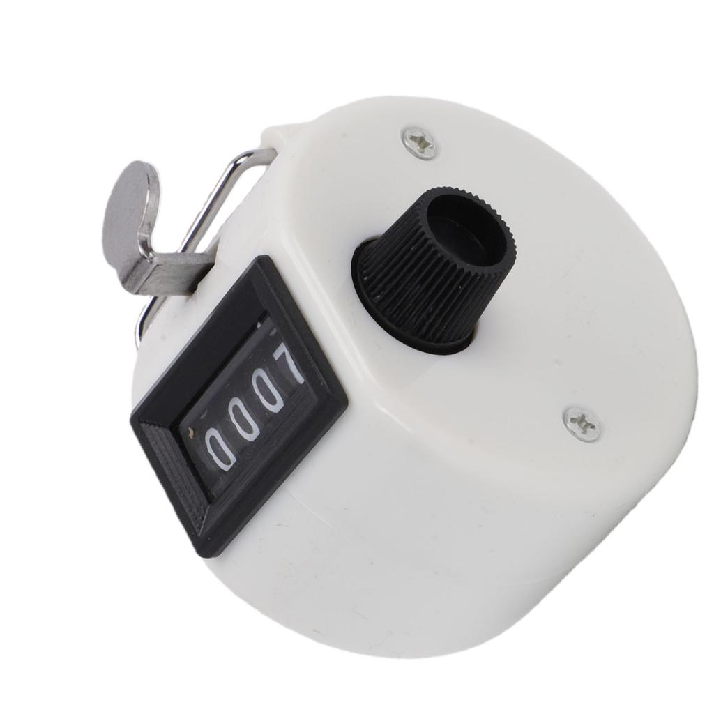 4 Digit Number Counter Compact Hand Mechanical Counter with Reset Knob for Counting Numbers Knitting