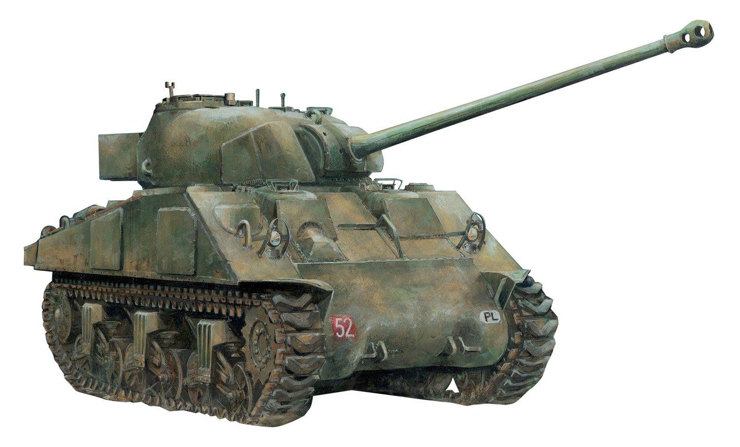

Зварна пластикова модель кузова автомобіля Platts Sherman Firefly часів Другої світової війни, британської армії, масштаб CH6568, 1/35