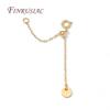 18K Gold Plated Extension Chain with Spring Clasp,2/3 Rows Pearl Necklaces Making,Tail Chain Connector Jewelry Accessories