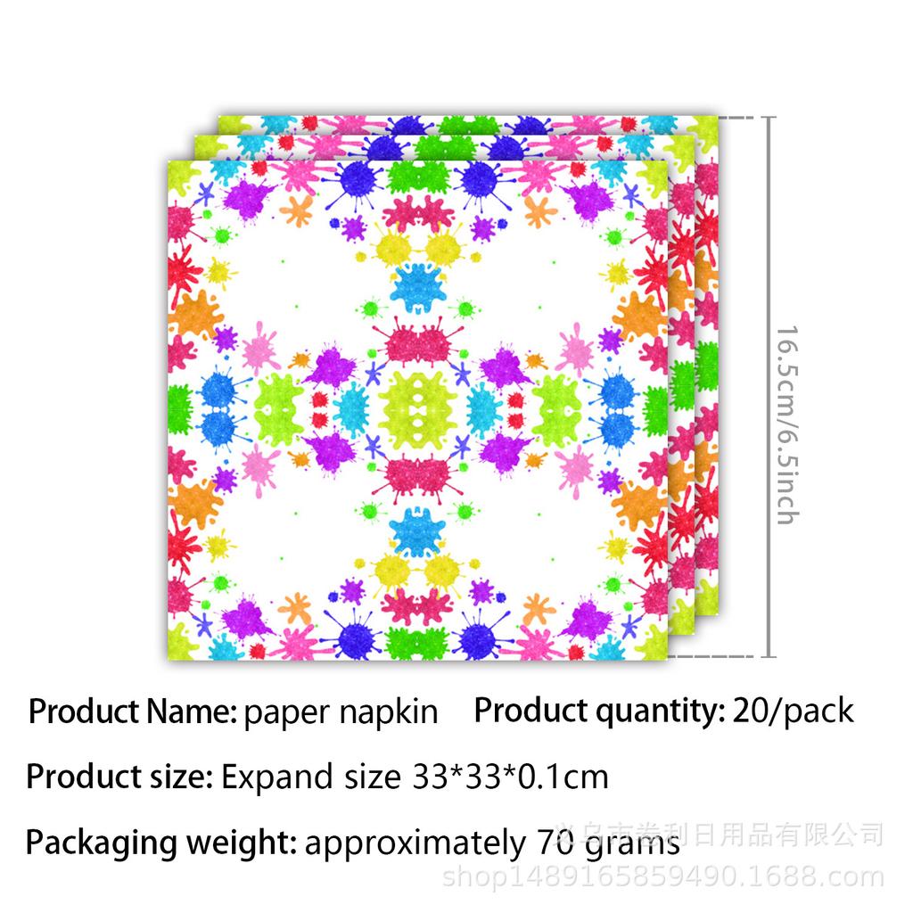 Custom Graffiti Themed Party Supplies Slime Party Decoration Banner Pull Flag Disposable Tableware Paper Plates Paper Towels