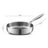Hand Forged Hammer Patterned Frying Pan Uncoated Titanium Steel Non Stick Skillet Cookware Food Grade Fried Steak Pot