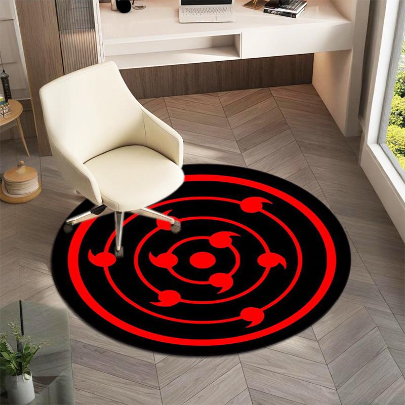 Famous cartoon NARUTO protagonist Uzumaki Naruto round carpet soft home decoration anti-slip door mat outdoor picnic mat carpet M4