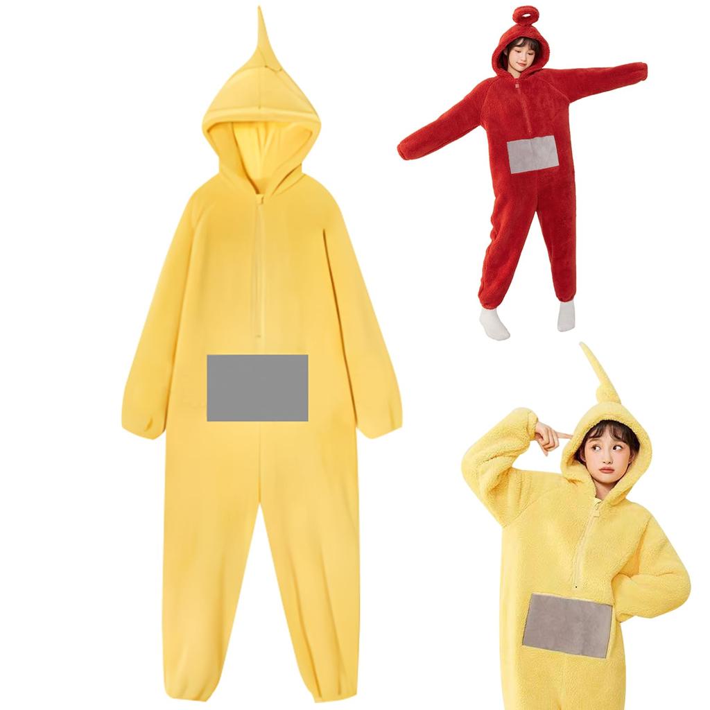 Kigurumi Teletubbies Cosplay Pajamas Loungewear Homewear Nightwear Kigurumi Pajamas Costume Nightwear Roomwear Cartoon Clothes Leisure [Maazusa]