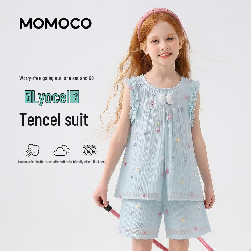 MOMOCO Girls  Fashionable Two-Piece Summer Outfit 110