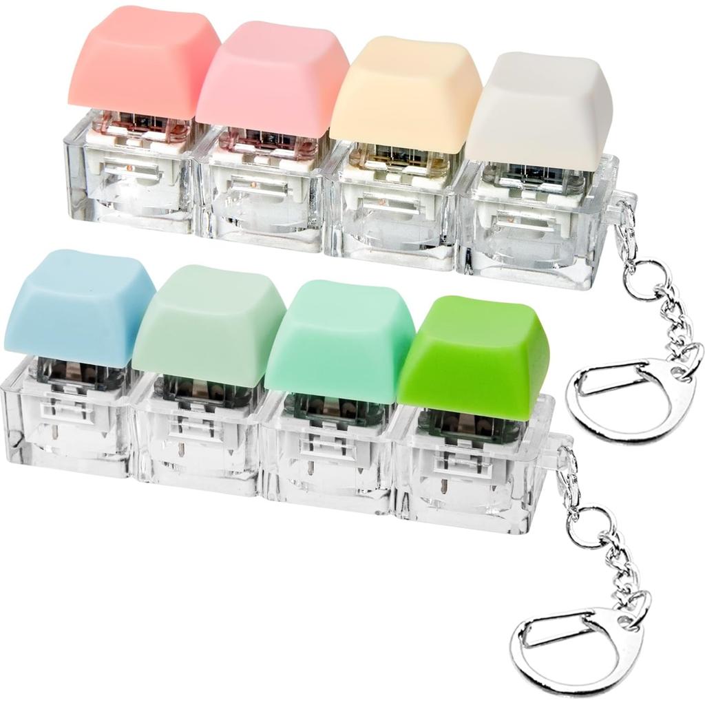 Tastatur Fidget Spielzeug 4-in-1 Tastatur Dekompressionsknopf Finger Clicker Spielzeug, Knopf Stressabbau Schlüsselanhänger Fidget Geschenke