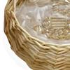 Panier à Fleurs en Osier Rotin Fait Main Suspendu au Mur Pour Jardin Plante Grimpante Pot Support de Plantes Décoration Intérieure Jardinière Murale