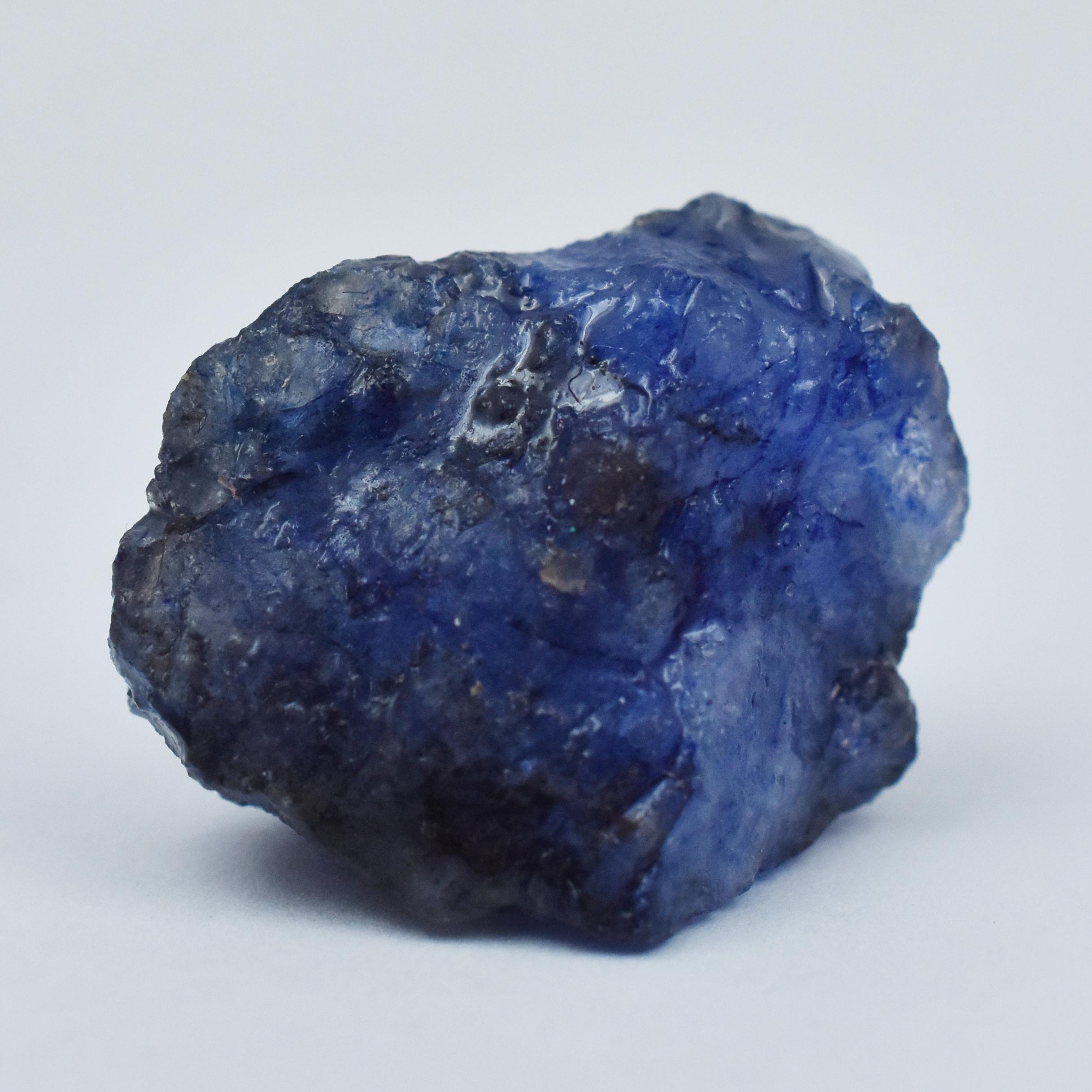 

Earth Mined Blue Sapphire 22.55 Ct Natural CERTIFIED Uncut Rough Loose Gemstone AR-3145-R 19.6 mm approx синій
