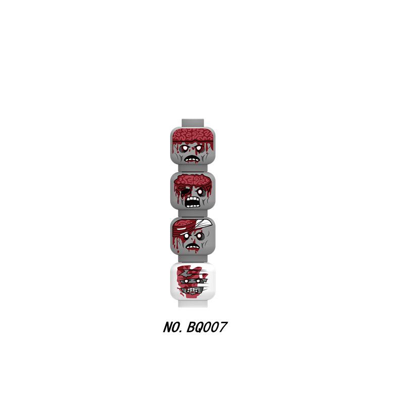 56pcs/Lot DIY Figures Head Building Blocks Accessories Laugh Cry Charming Angry Facial Expression Mini Bricks Toys Model Kids Gifts