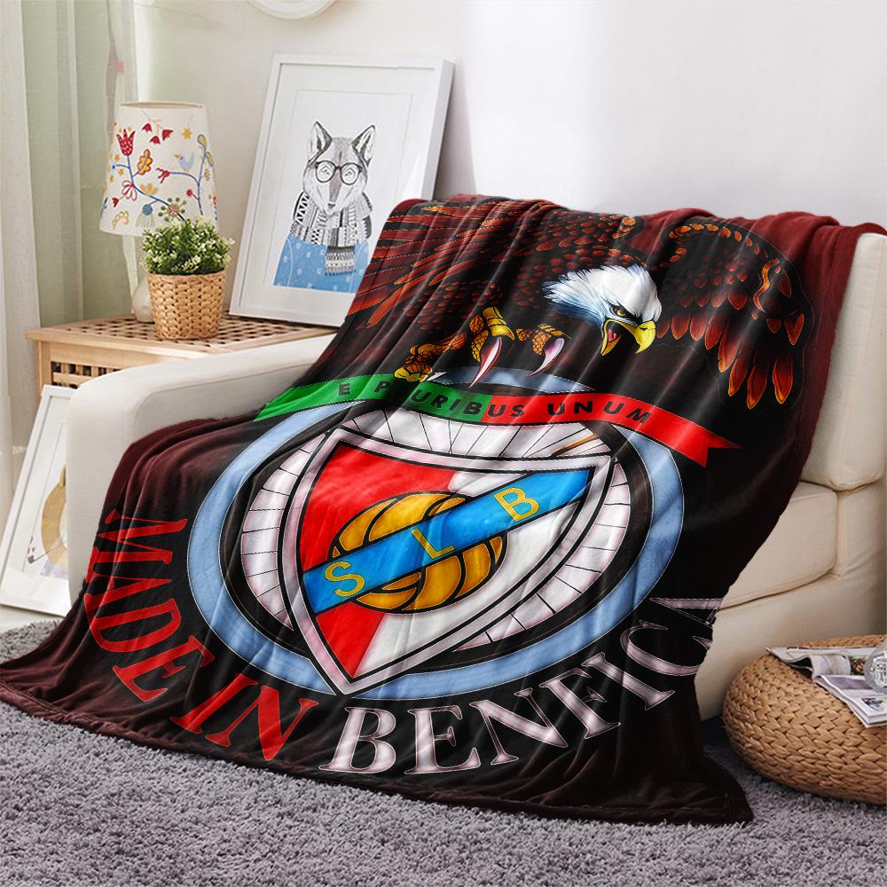 S.L. Benfica POSTER FlAannel Blanket, High Quality Comfortable for All Seasons, Home Decor, Warmth and Comfort