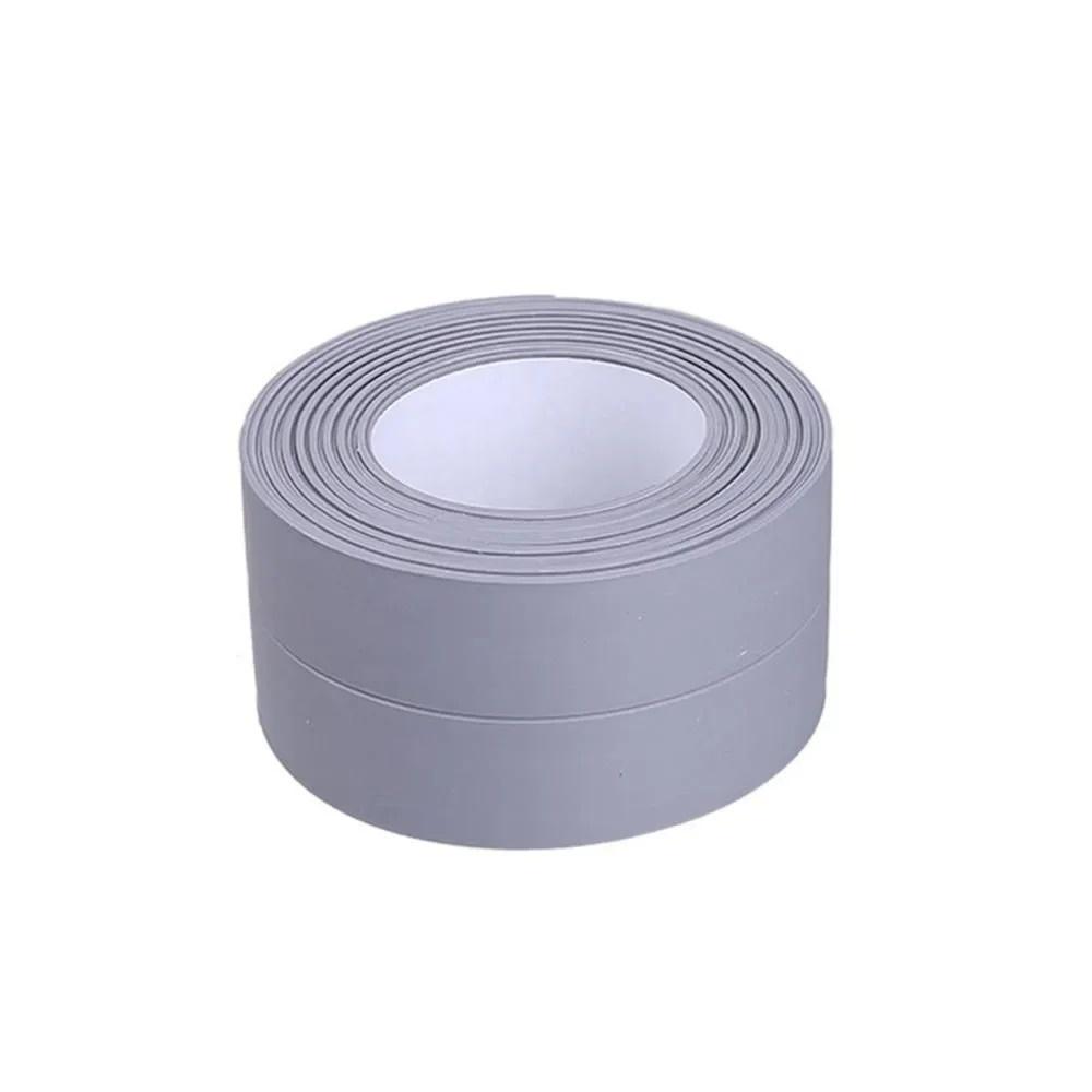 

1pc 1mX3.8cm Waterproof Leak Proof Sealing Tape Proof Sealing Strip for Kitchen Bathroom Corner Crack Closestool Crevice 1m серый
